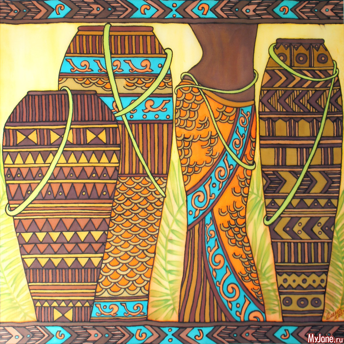 Орнаментальная роспись Африка